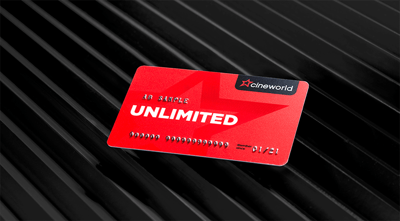 CINEWORLD Red Unlimited Membership Card